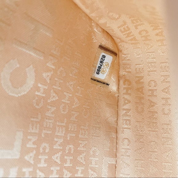 SOLD ✨Chanel Limited Edition Karl Lagerfeld Print Satin Stitch Chain Scarf Bag - Picture 13 of 17